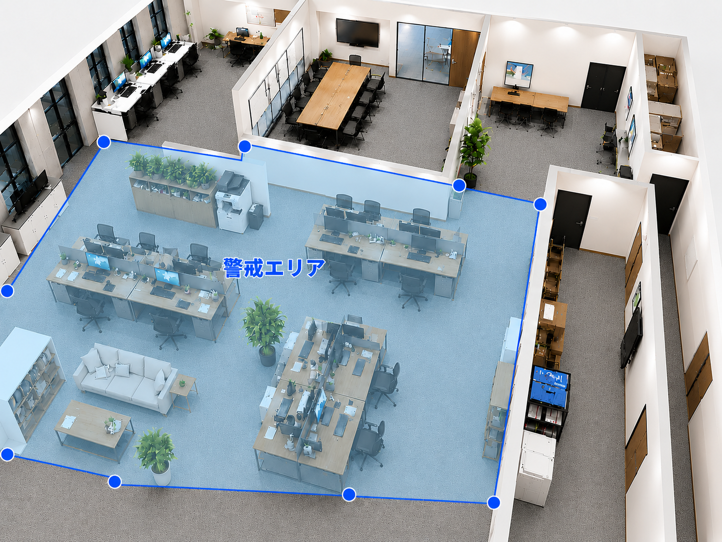 検知エリア設定イメージ